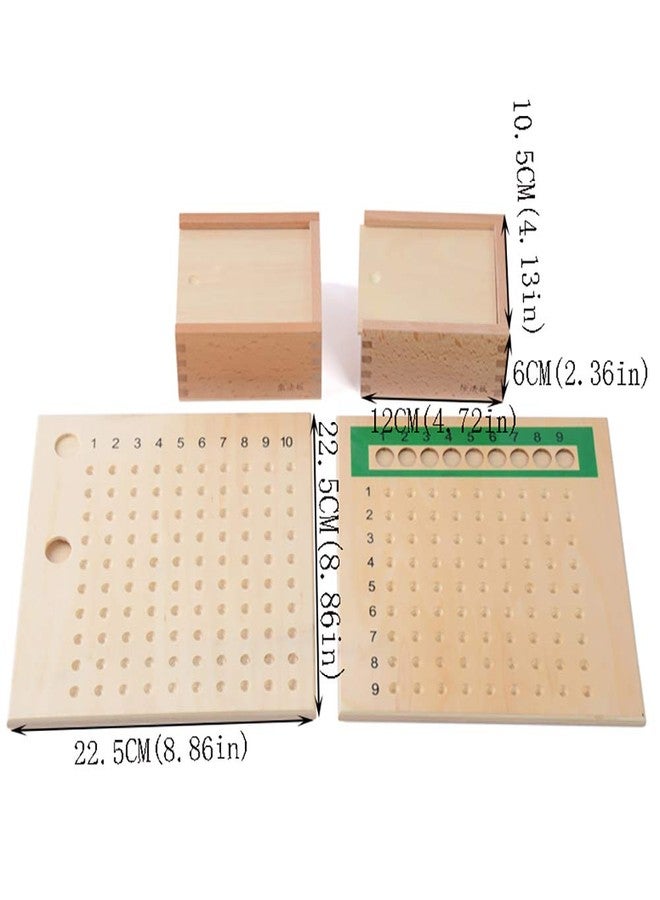 Kghios Montessori Multiplication and Division Board Montessori Math Toys Material for Toddlers Kids,Multiplication & Division Board - Image 2